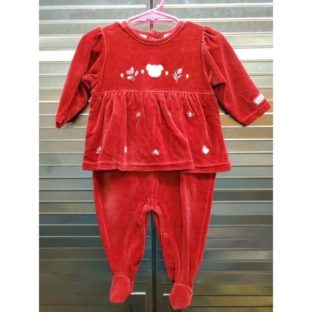 Vintage McBaby one piece footed outfit